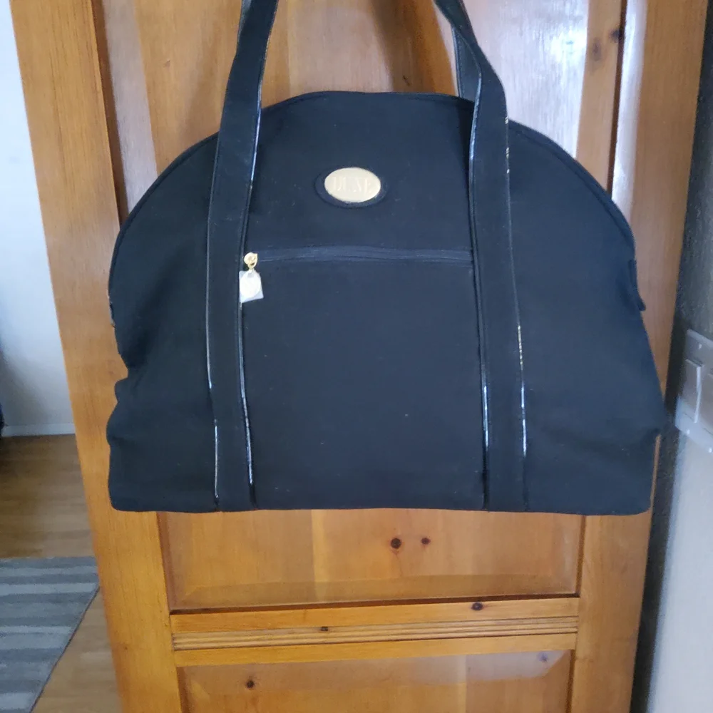 Dior Men's Black Canvas Duffel Bag